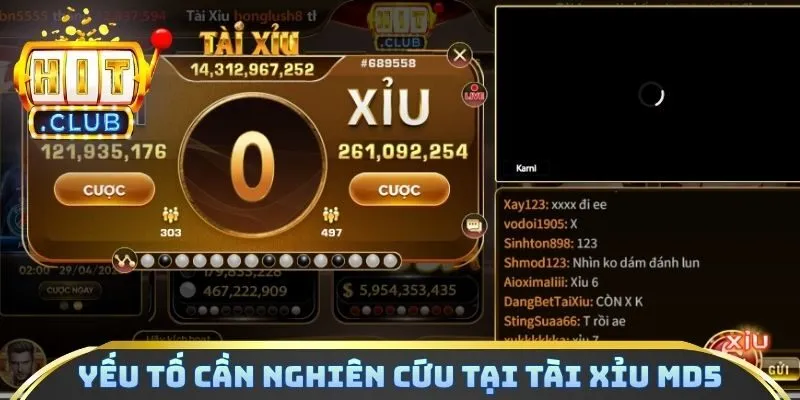 Yếu tố cần nghiên cứu tại tài xỉu MD5